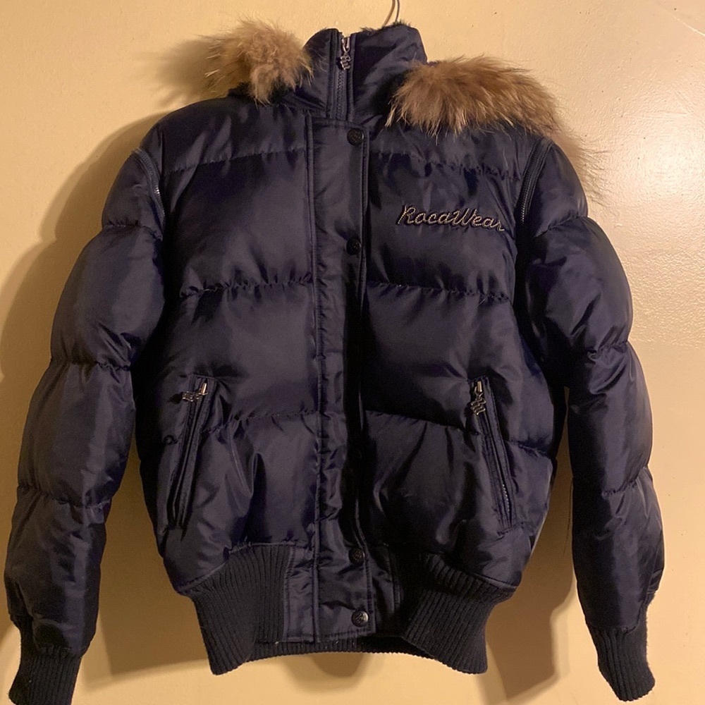 Rocawear Coat, very convenient coat. Can take off sleeves and hood